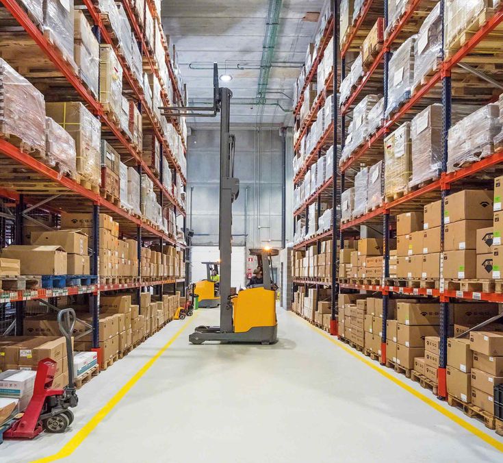 Warehousing & Fulfilment - Modern high-bay industrial racking and inventory management